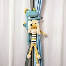 커튼인형 커튼타이백 커튼스트랩 커튼집게, 귀빈개 공룡