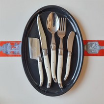 [장네론 라귀올] 아이보리/블랙 프랑스 수입 커트러리 스푼 포크 나이프, 버터나이프, 아이보리