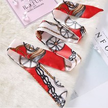 봄가을 얇은 유럽갬성 쁘띠 스카프 오피스룩 명품스타일 반다나스카프