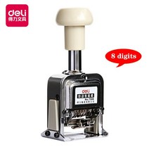 날짜 도장 스탬프 7508 마킹 기계 인쇄 생산 날짜 자동 배치 번호 8 자리 씰 수동 호출기, 01 WHITE