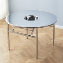 부탄가스테이블 접이식 스테인레스 가스버너, 테이블 + 가스렌지 100x100x75cm