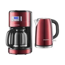 Besuche den GRUNDIG-Store 커피머신 가정용 Grundig KM 6330 커피 머신 Red Sense(1.8리터 디지털 시계 프로그래밍 가능한 시작 시간) 메, 12 가방, 케틀 레드 낫 세트