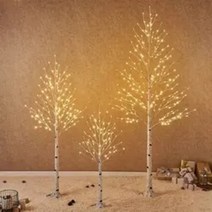 자작나무 LED 크리스마스트리 2종 150cm 180cm 구성, 포인트 나무, 기본