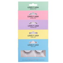 듀얼아이래쉬 러블리래쉬 속눈썹붙이기 셀프속눈썹연장 1쌍(5종), 내추럴컬
