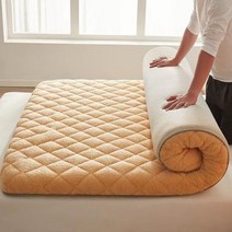 흙침대토퍼 앗뜨거 발열매트 겨울 킹 퀸 사이즈 통기성 학생 기숙사 침대 매트리스, 자말