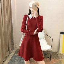 9월 결혼식 하객 룩 원피스 10월 예식장 봄 가을 돌잔치 복장 블랙 니트 여자 여성