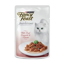 퓨리나 팬시피스트 인스퍼레이션 고양이 파우치, 소고기 + 애호박 + 토마토, 70g, 6개