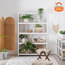 홈던트하우스 시스템선반 1200x400x2100 5단 무볼트 다용도 팬트리 철제 수납장, 화이트