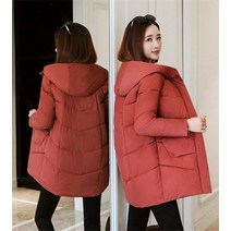 여성 스웨터 패딩2019 winter jacket women 후드 파카 롱 코트 면