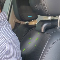 차량용등선풍기 차량용 등선풍기 통풍시트 USB 선풍기 써큘레이터 쿨시트 운전석, 화이트