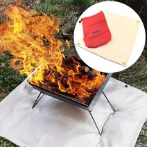 야영 방염매트 바비큐 화로구이 화재예방 내열 매트캠핑 캠핑장 글램핑 카라반 차박 텐트 캠핑장비 캠핑용품 여행 낚시 야영 등산 피크닉 불멍 바비큐 BBQ 화재 방지 매트 방염 화로대 그릴 화로 석쇠 망 열전도 난연 방염포 화로구이 내열 취사용품 방열 단열 훈제구이, 본상품
