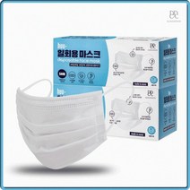 HUU마스크 부드럽고 편안한 국산 일회용마스크 화이트 대형 50매, S983 판다그램 일회용마스크 대형 화이트 50매