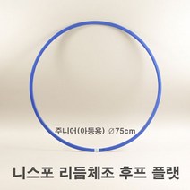 니스포 리듬체조후프 FLAT 주니어 75cm 리듬체조 후프, 블루후프플랫주니어