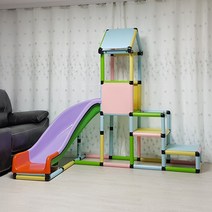 조이풀(JOYFUL) JYF127 정글짐 미끄럼틀 실내 놀이터 볼풀장, 투톤그레이
