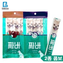 힘주는변 쉬운 배변 장건강 무방부제 츄르 2종 2개 고양이 강아지간식 아픈개 보양식