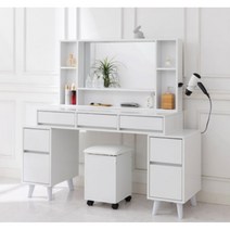 공간맞춤 확장형 넓이조절서랍 거울화장대 1800 모텔 20대여성 콘도 34평, 네이비