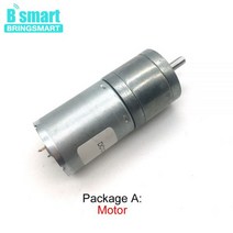 Bringmart bringmart JGA25-370 기어 모터 12 v DC 낮은 Rpm 로봇 높은 토크 마이크로 6v 브러시 볼트 24, 12v 280rpm, package R
