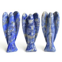 천사상 동상 조각품 천연 차크라 석영 자수정 호랑이 눈 돌 조각 크리스탈 레이키 -130, Lapis Lazuli