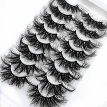 공연용속눈썹 착붙 아이돌 자석 자연스러운 인조 속눈썹 펌키트 25mm, 8 쌍 6d-13