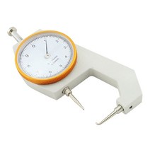 폭 측정기 0 10mm 범위 측정 도구 0.05mm 해상도 원형 다이얼 두께 게이지, 하얀