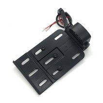 할리데이비슨 호환 오토바이 차례 신호 접는 LED 라이트 사이드 마운트 라이센스 플레이트 프레임 할리 Bre, 01 Black