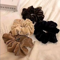 밍크 퍼 벨벳 곱창밴드 큰 왕 머리끈 패션 헤어밴드