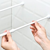 BATH 압축봉 미니봉 틈새 정리 커튼 걸이 25-40cm, 미니압축봉25-40cm