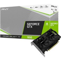 PNY GeForce GTX 1650 4GB GDDR6 듀얼 팬 그래픽 카드리뉴얼