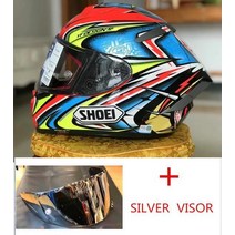 쇼웨이 헬멧 쇼에이 바이크 홍진 클래식 오토바이 SHOEI-X 14 헬멧 X-14 주년 기념 에디션 레드 카토 풀, 13 7