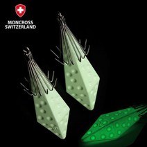 몽크로스 에기프리 다이아몬드A타입 딤플싱커 야광봉돌 애자 쭈꾸미 갑오징어 문어, 14호