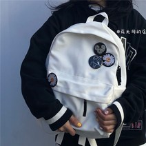 대학생책가방 여성 무드 심플 트렌드 백팩 고등학교 캔버스천 2517391045