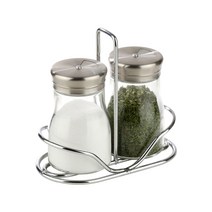 엘가 스테인레스 트리플 양념병 2p + 거치대 세트, 1세트