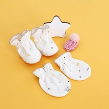 조아뜨 제리 신생아 순면 손발싸개 SET 브라운