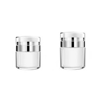 리빙위드 원터치 진공 크림 용기 2P 세트, 15g+30g