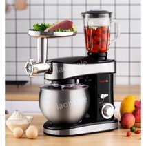 업소용 빵반죽기 빵 밀가루 반죽 믹싱기 거품 다기능 6L 1500W 블랙, 반죽기 단품