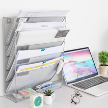 오피스 인테리어 책상 수납 파일 정리 메탈 정리함 매거진랙