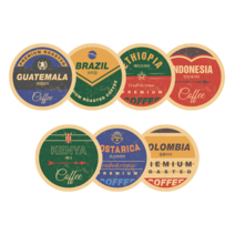 [소프트팩] 원산지 스티커 원형 (5장), 과테말라, 5장