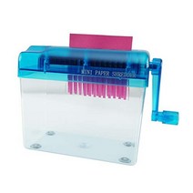 HOME-X Hand Crank Paper Document Shredder Office and Teaching Supplies, 1