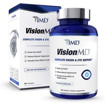 루테인 눈에좋은 눈영양제 1MD VisionMD 아이 비타민 AREDS 2 옵티플루트 제악산틴이 비전 눈의 긴 기 30 소프트겔을, 단일수량, 단일개당 용량/중량/정
