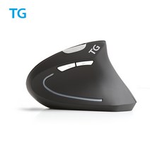TG삼보 인체공학 버티컬 무선 마우스 TG-TM615G HEALING, 블랙