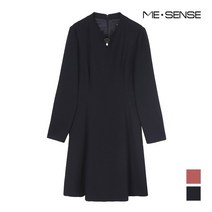 미센스 절개장식 플레어 원피스_MB0XOPM104Z
