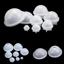 뽑기 캡슐 투명 원형구 몰드 실리콘 3D 에폭시 수지 몰딩 라운드 보석, 50mm UK00379