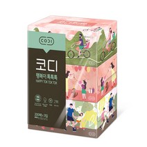 코디 행복이 톡톡톡 미용티슈 /각티슈 200매 3입 /2팩(6개)/3팩(9개), 9입(3팩)