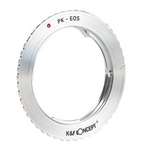 K& F Concept PK-EOS 렌즈 어댑터 링 Pentax PK Canon EOS 카메라 바디 300D 600D/T3i 7D Mark II, 01 펜탁스 K