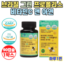 네이처맥스 프리미엄브라질 그린 프로폴리스 비타민C 앤 아연 3개월, 1개