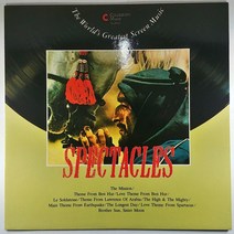 (중고LP) SPECTACLES. 미션. 벤허. 아라비아의 로렌스. 스파르타쿠스. 국경은 불타고 있다. 사상 최대의 작전 (미사용 자켓 음반 상태 AA)