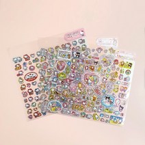 산리오 캐릭터 블링블링 홀로그램 스티커 100피스, 헬로키티