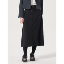 에잇세컨즈 데님 훌 스커트 블랙 323127LPF5