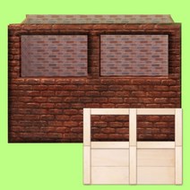 미니를사랑하는사람들 미니어처 DIY 창의력 퍼즐 가벽 2종(16시까지 당일발송), 1번 가벽A형