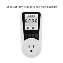 백라이트 미국 소켓 전력계 에너지 미터 전기 소비 측정기 계량기 모니터 영국, CHINA, US white backlight